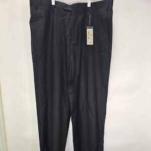 DEVON FLAT FRONT WOOL SERGE TROUSERS SIZE 38